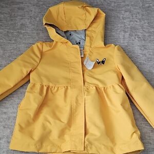 Gymboree Yellow Hooded Raincoat for Kids